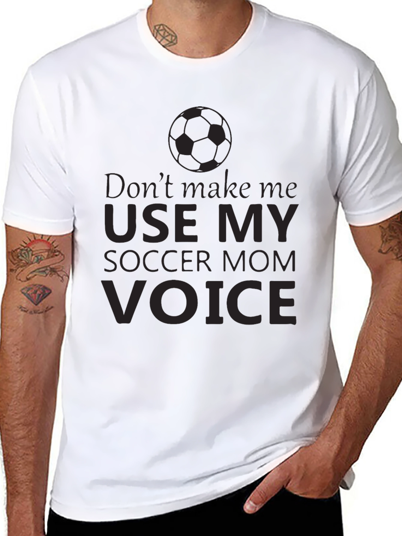 Soccer Mom Voice T-Shirt - Funny Novelty Tee