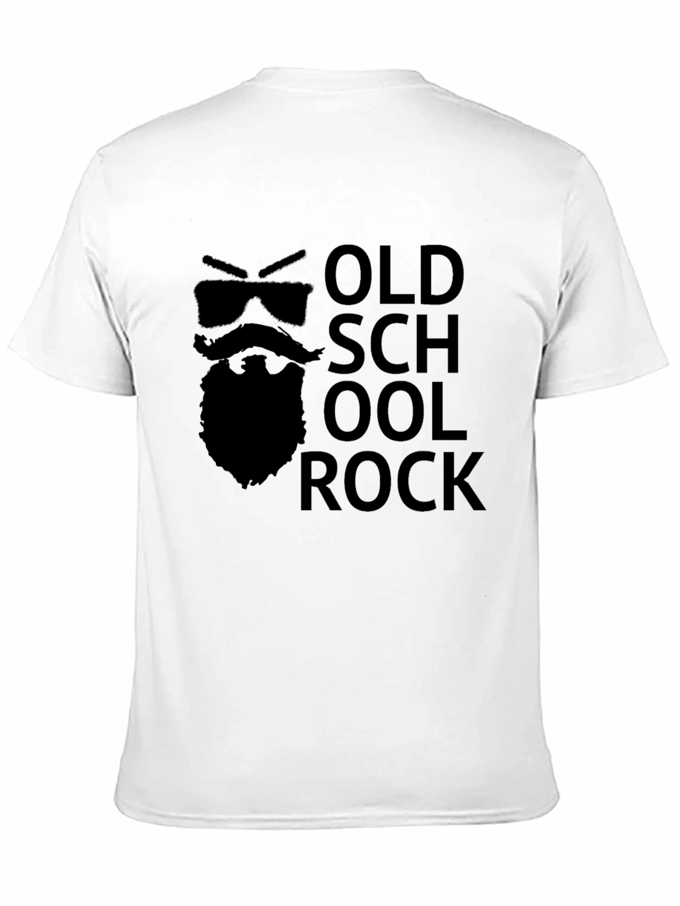 Old School Rock Graphic Tee - Black