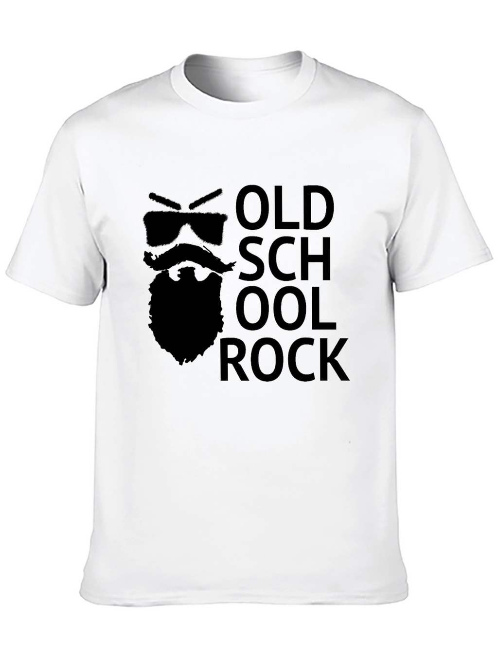 Old School Rock Graphic Tee - Black
