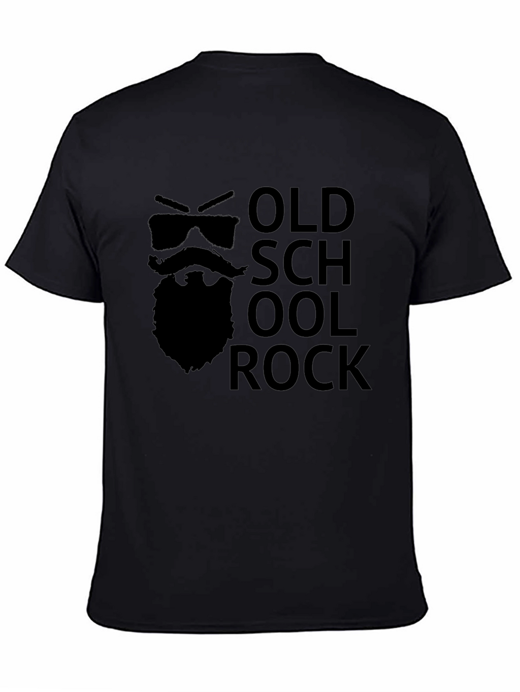 Old School Rock Graphic Tee - Black