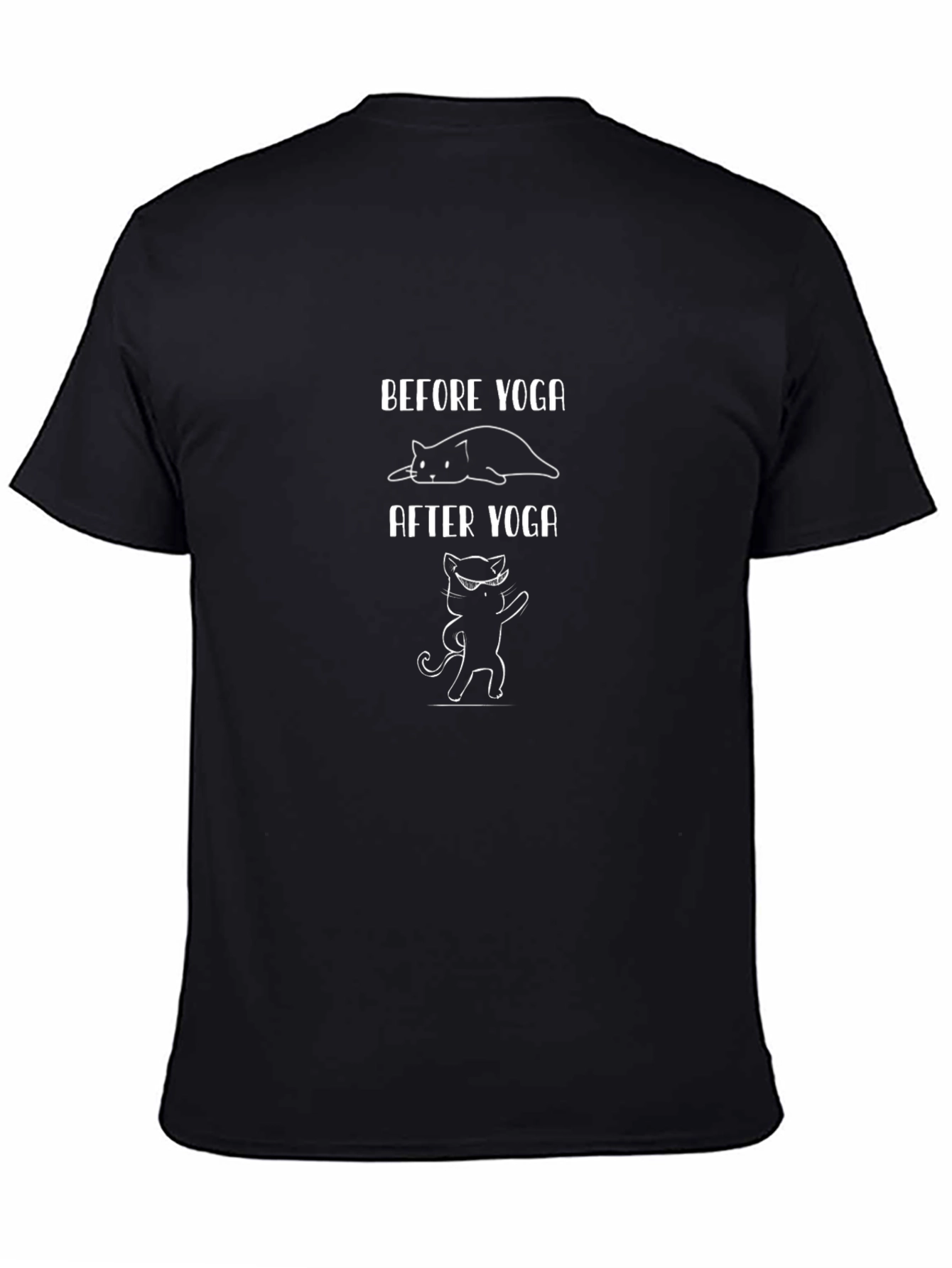 Yoga Cat Graphic Tee - Relaxed Fit