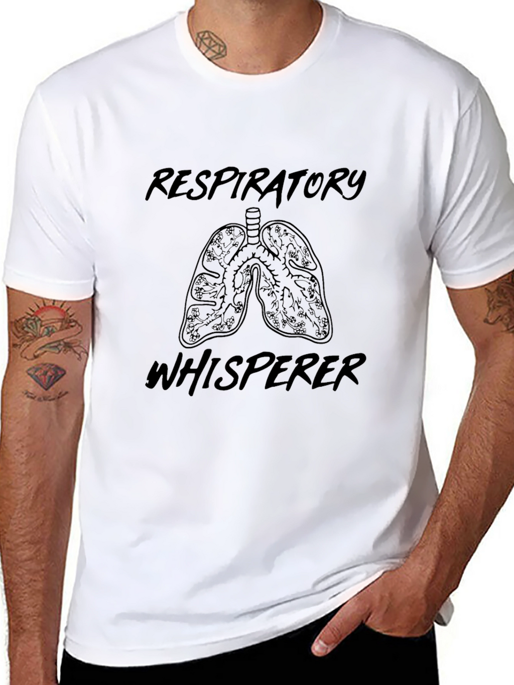 Respiratory Whisperer Black T-Shirt