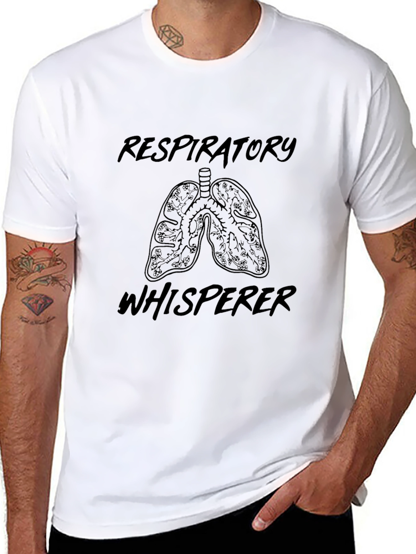 Respiratory Whisperer Black T-Shirt