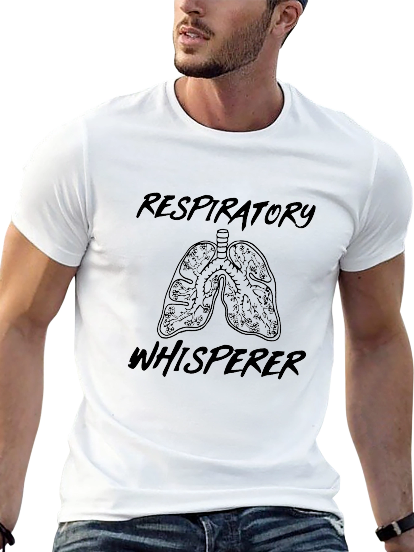 Respiratory Whisperer Black T-Shirt