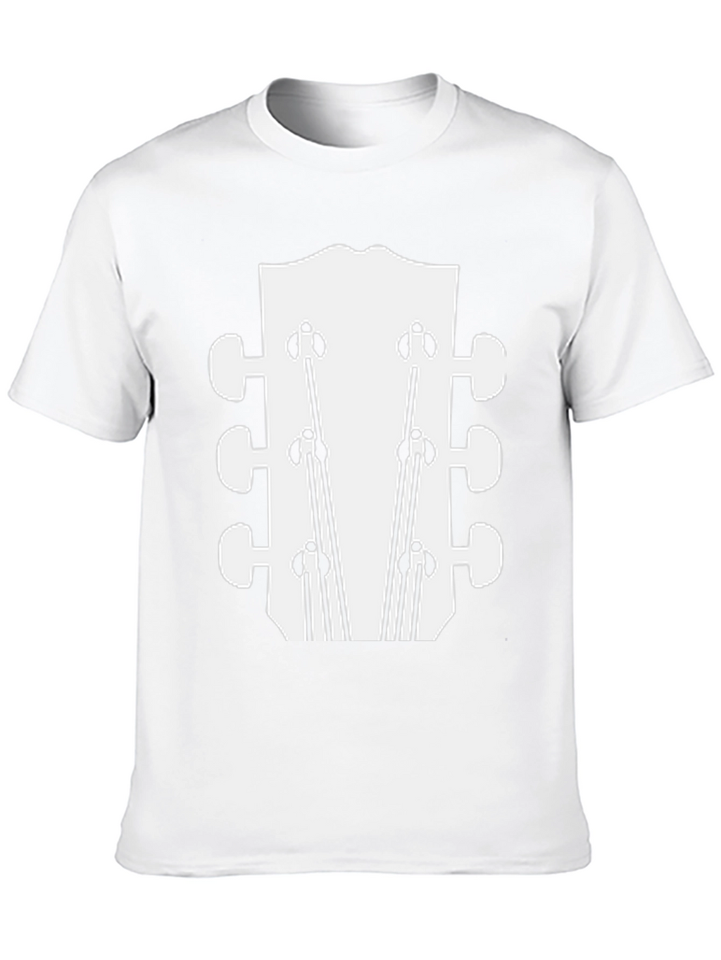 Guitar Headstock Graphic Tee - Black