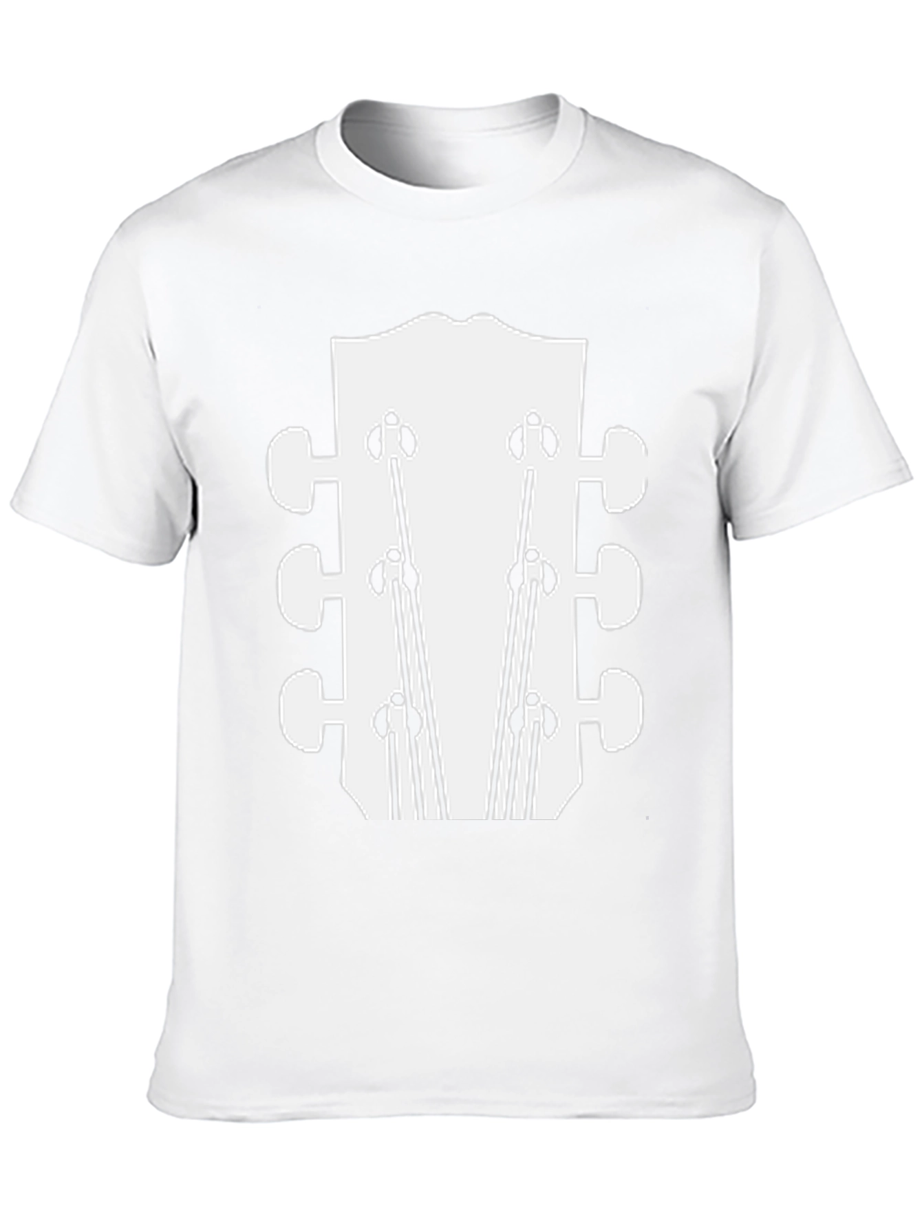 Guitar Headstock Graphic Tee - Black