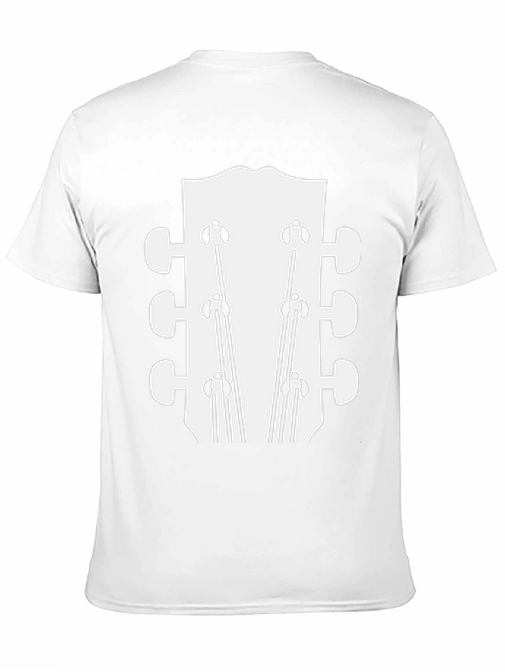 Guitar Headstock Graphic Tee - Black
