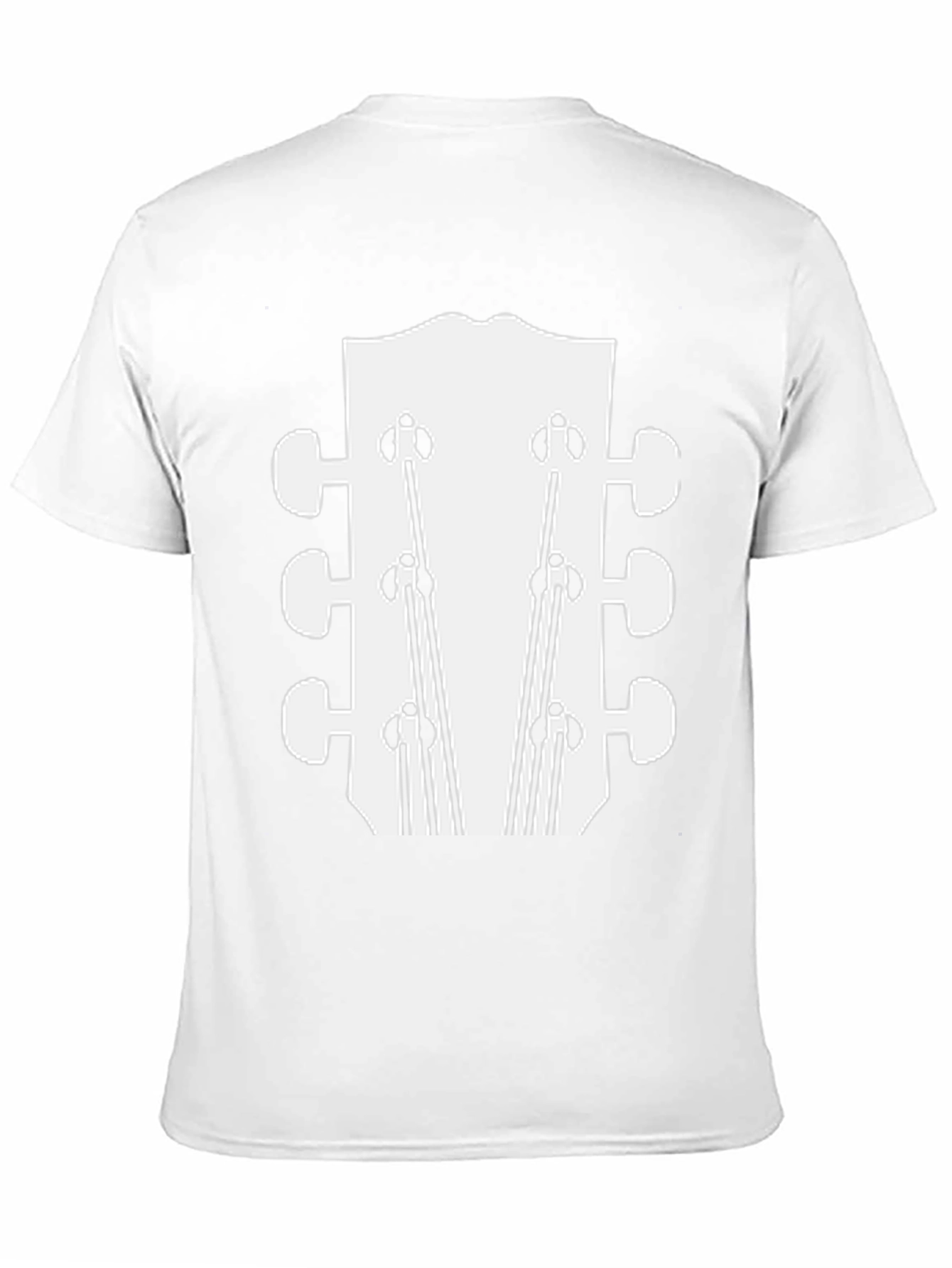 Guitar Headstock Graphic Tee - Black