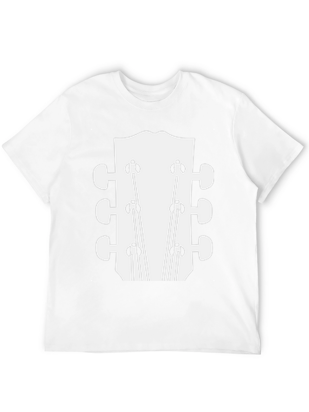 Guitar Headstock Graphic Tee - Black