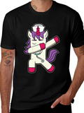 Nurse Unicorn Dabbing T-Shirt