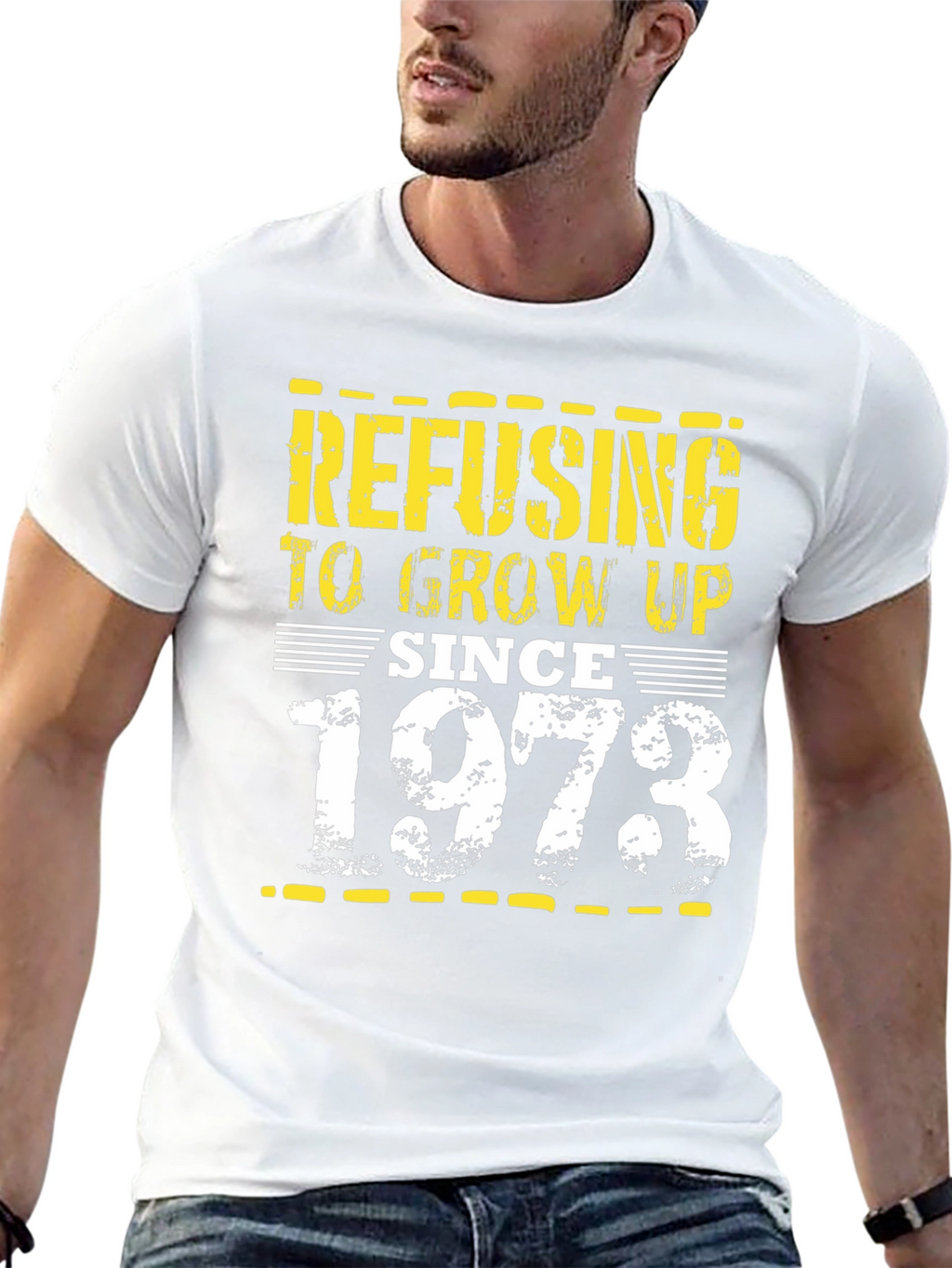 Refusing to Grow Up Since 1973 Black T-Shirt