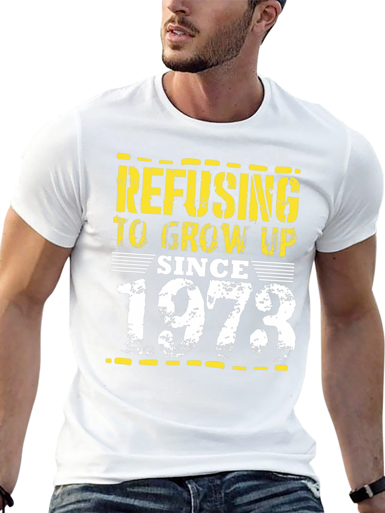 Refusing to Grow Up Since 1973 Black T-Shirt