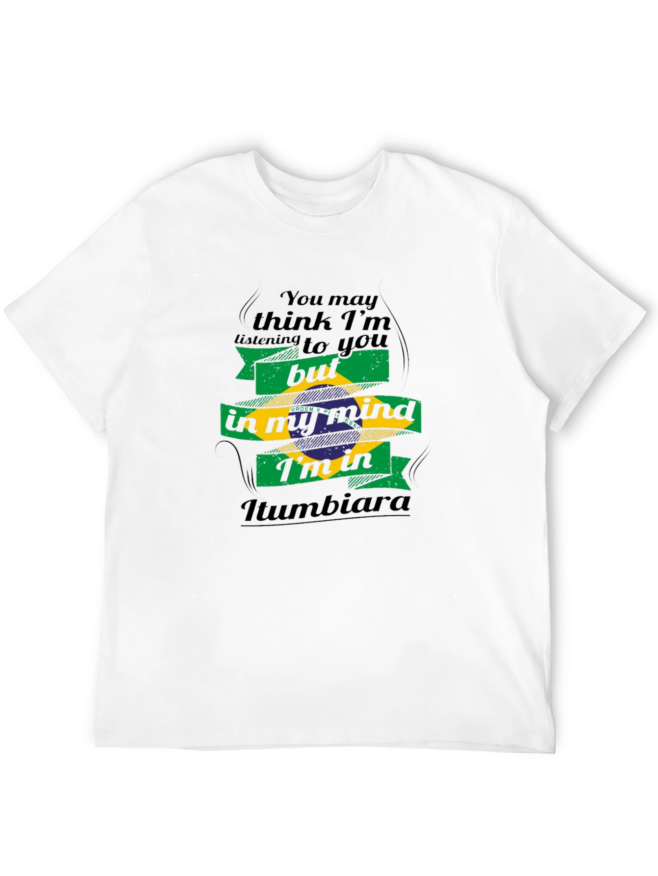 Iumbiara Brazil Flag Mind T-Shirt