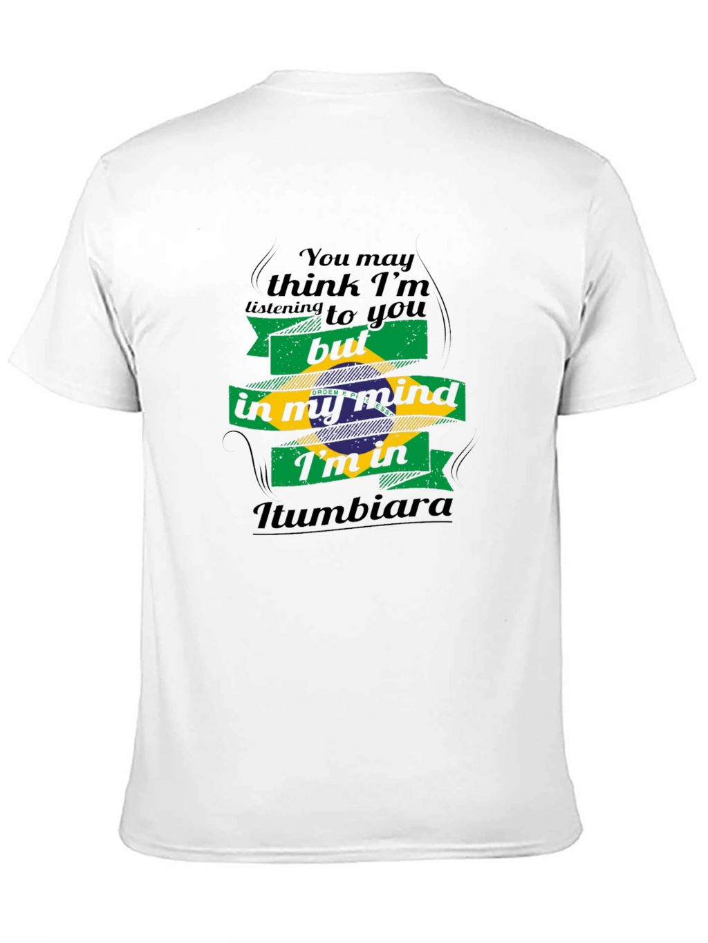 Iumbiara Brazil Flag Mind T-Shirt