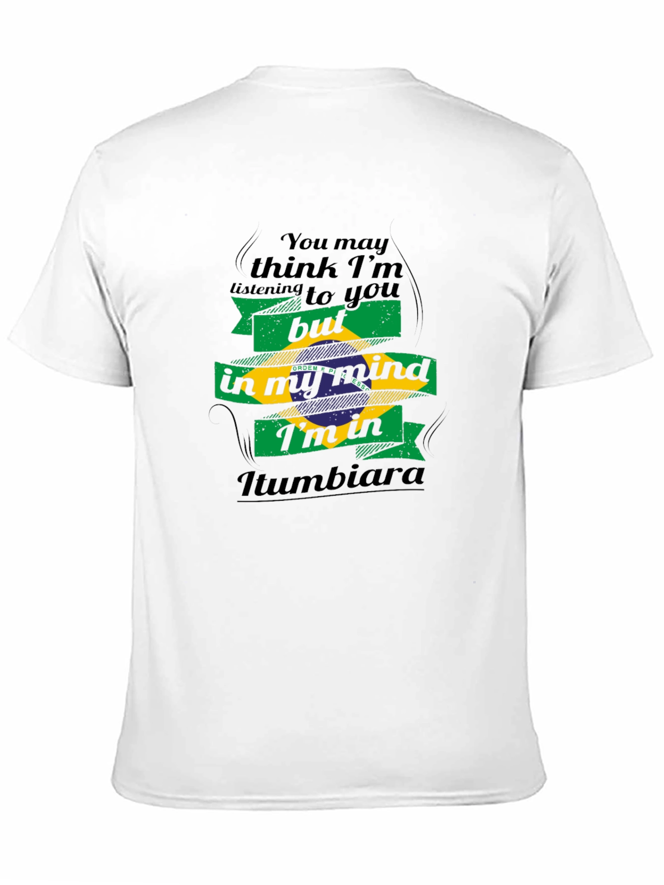 Iumbiara Brazil Flag Mind T-Shirt