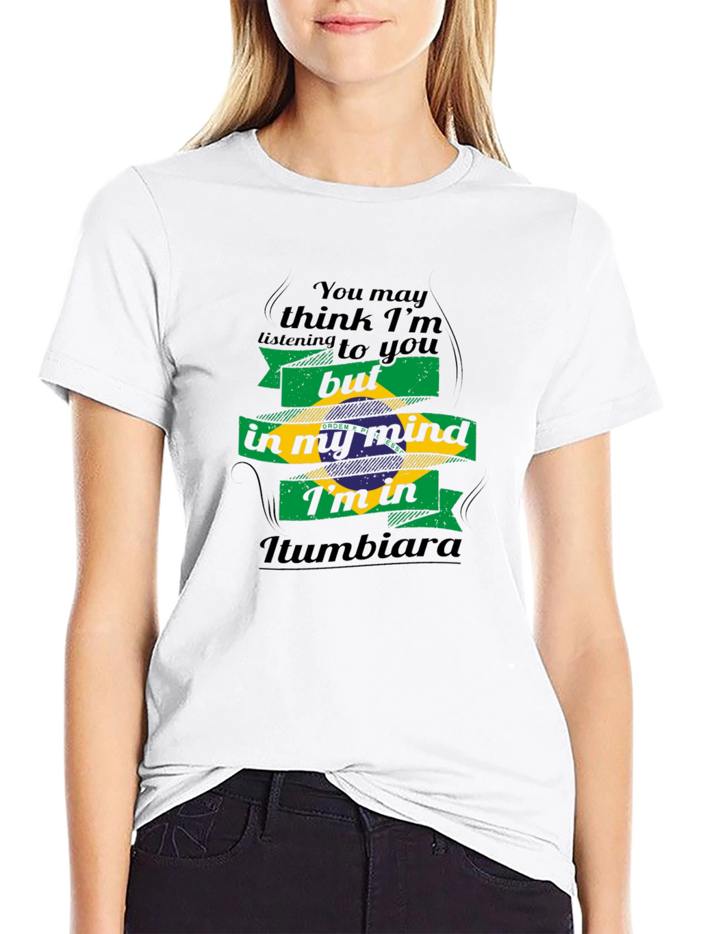 Iumbiara Brazil Flag Mind T-Shirt