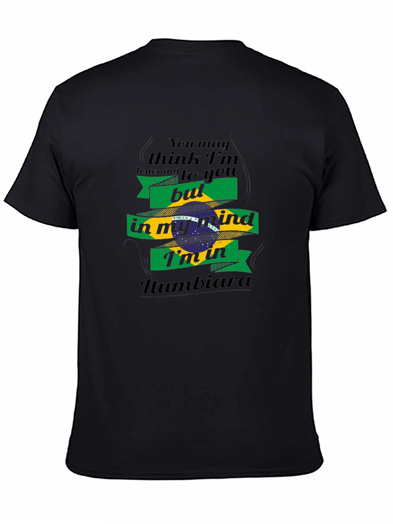 Iumbiara Brazil Flag Mind T-Shirt