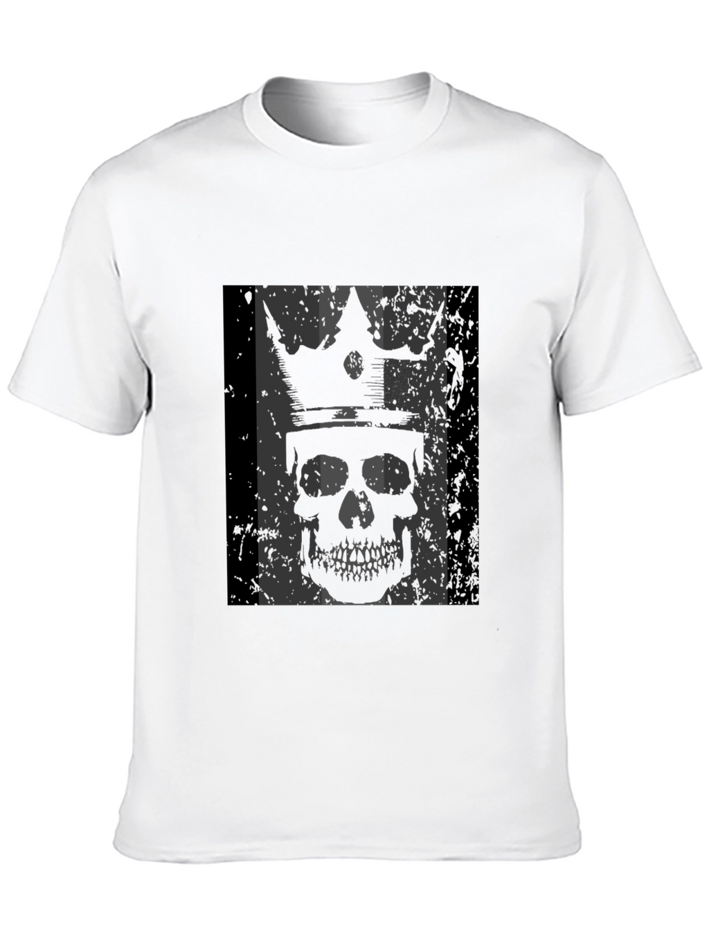 King Skull Graphic T-Shirt - Mens Black Tee