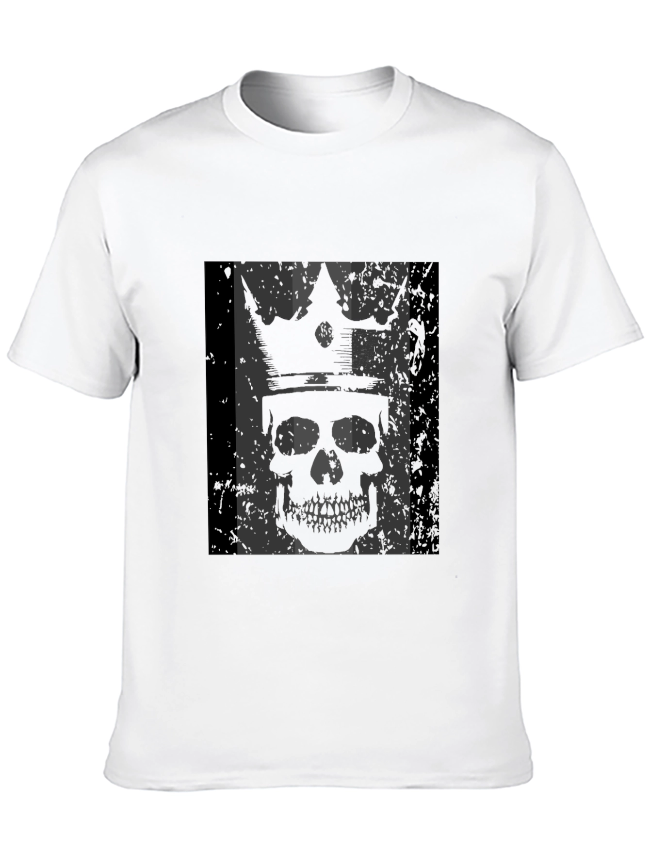 King Skull Graphic T-Shirt - Mens Black Tee