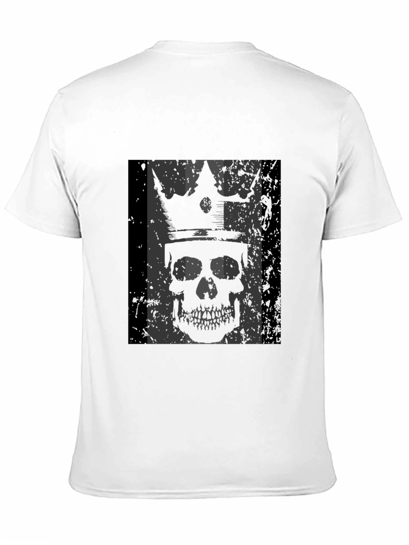 King Skull Graphic T-Shirt - Mens Black Tee