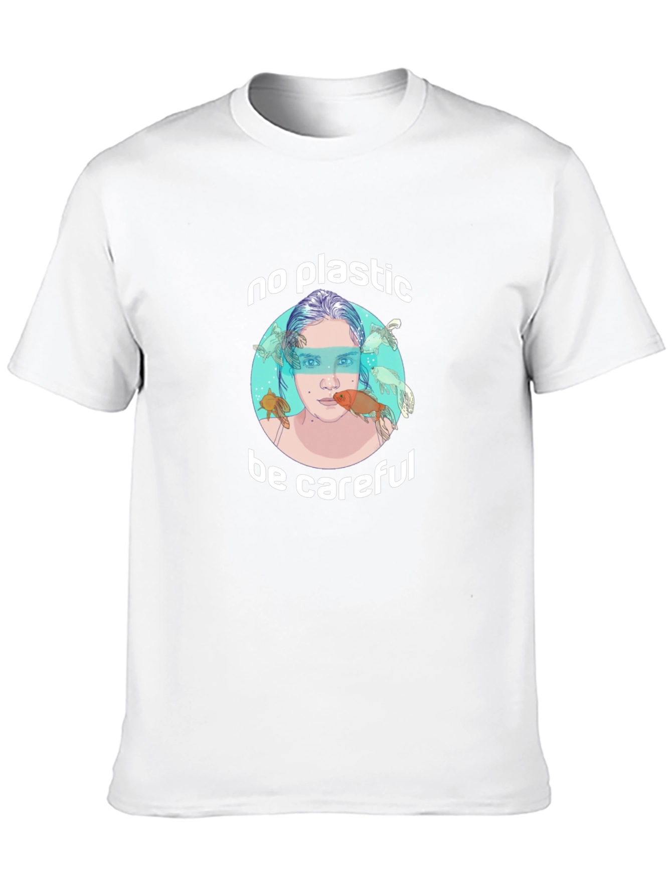 Eco-Friendly No Plastic Graphic T-Shirt