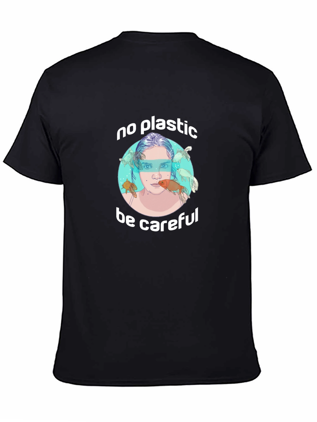 Eco-Friendly No Plastic Graphic T-Shirt
