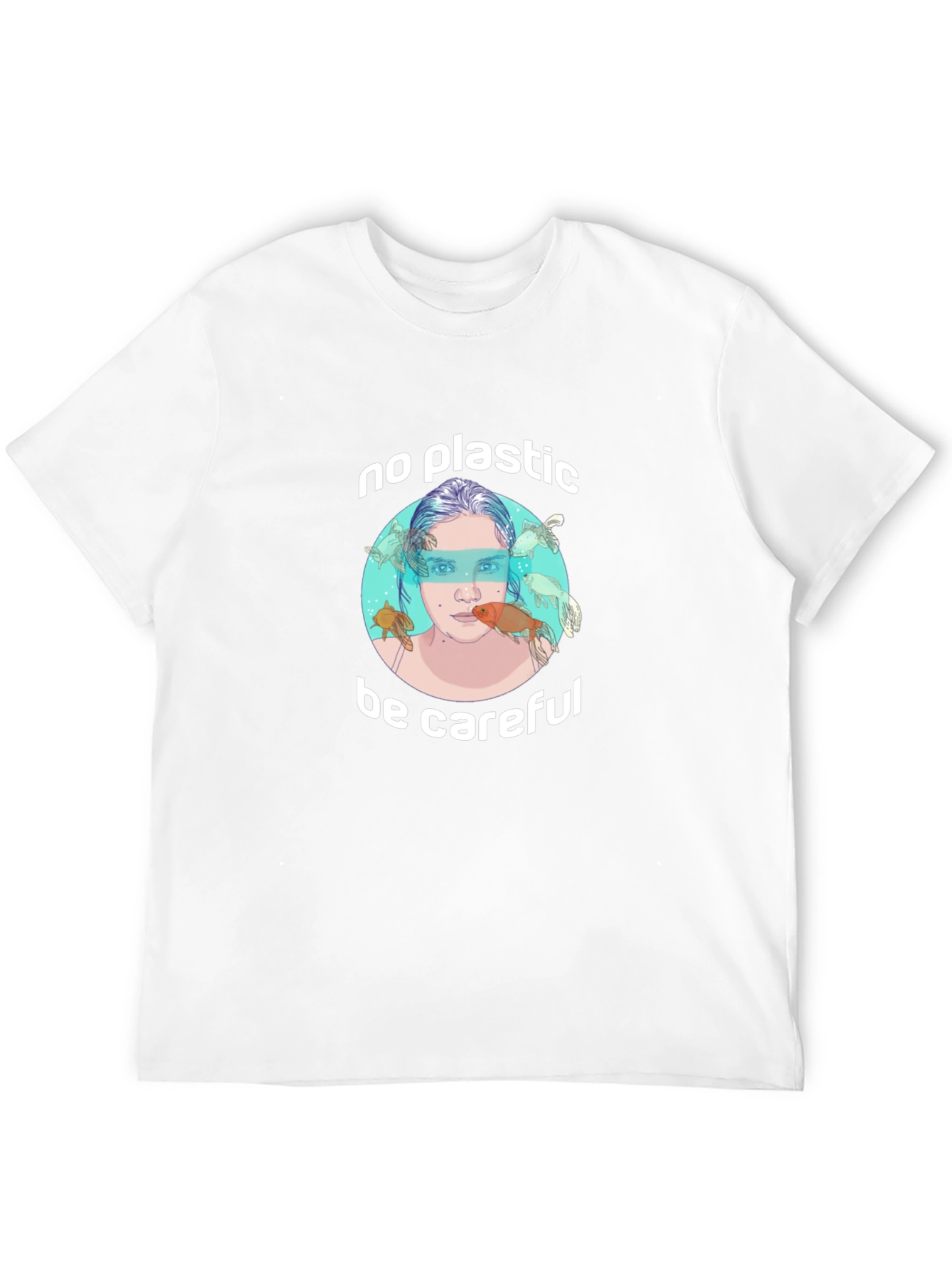 Eco-Friendly No Plastic Graphic T-Shirt