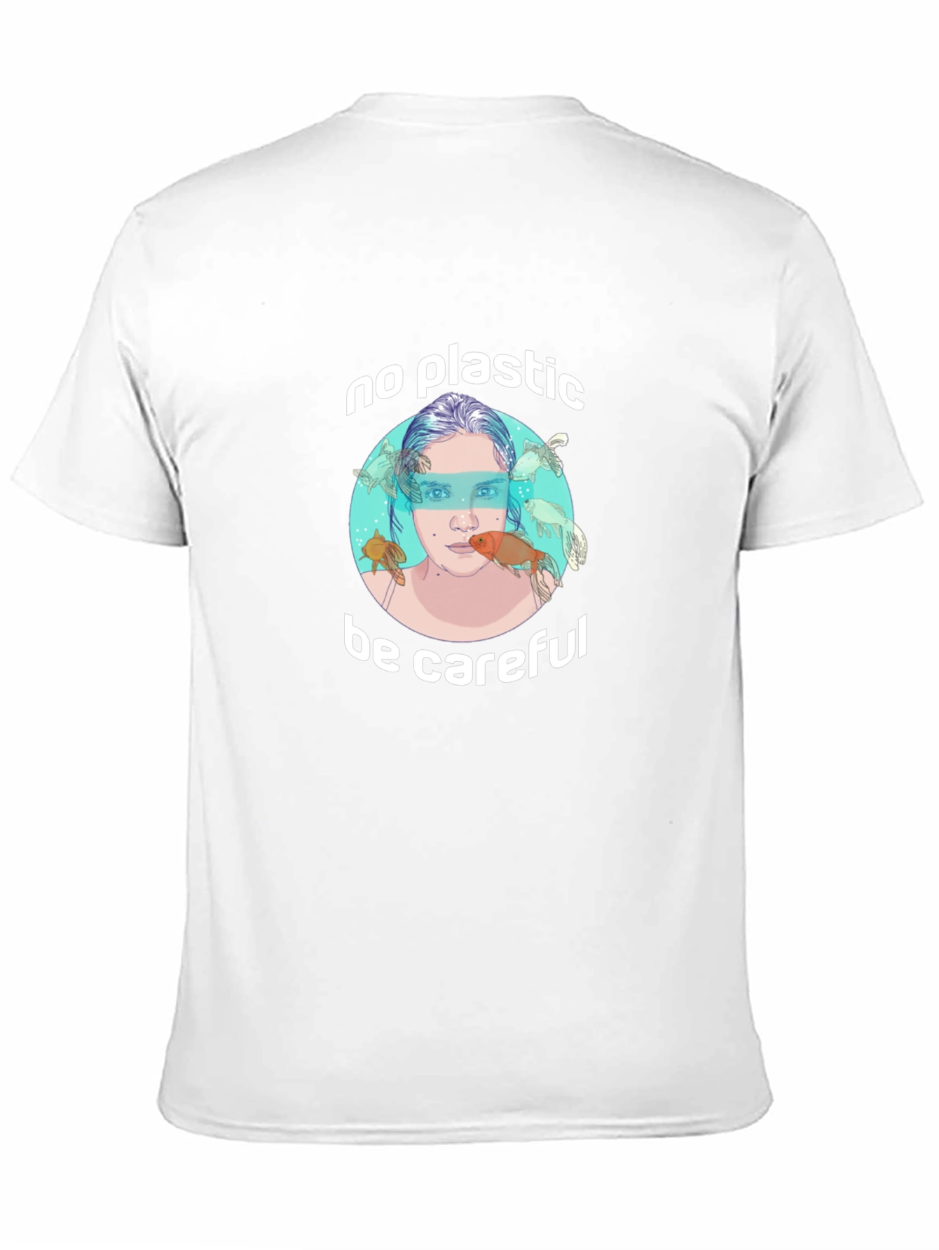 Eco-Friendly No Plastic Graphic T-Shirt