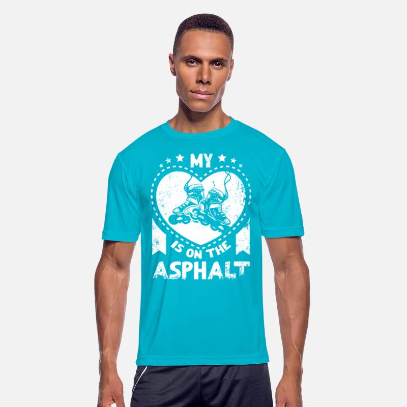 My heart is on the asphalt