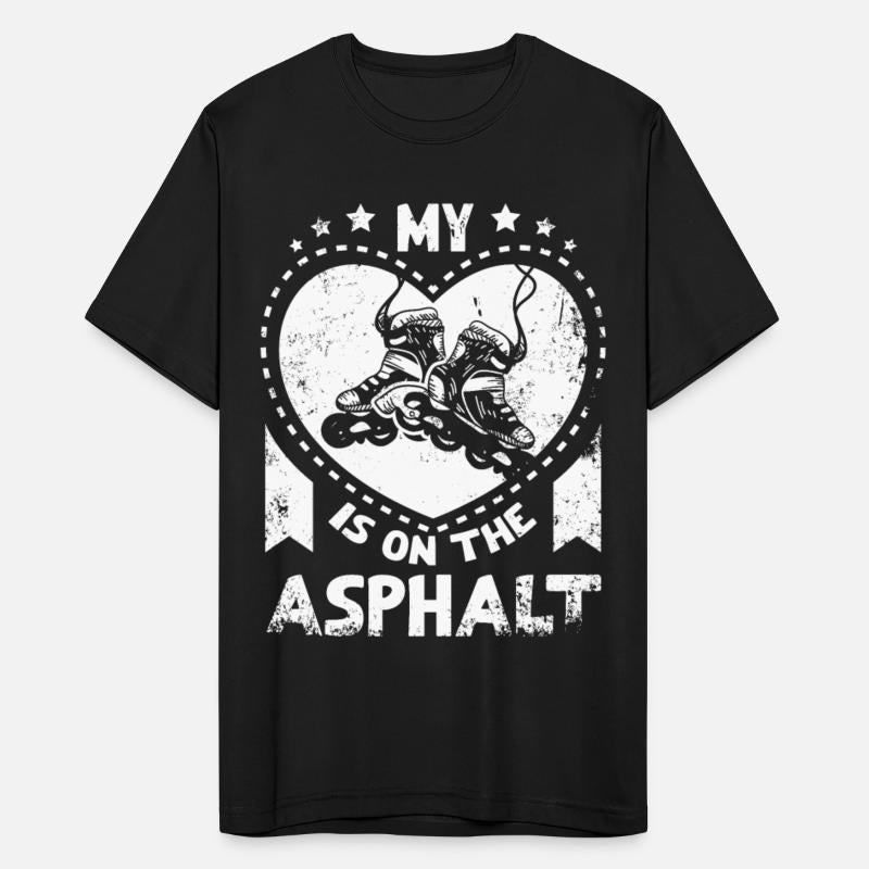 My heart is on the asphalt