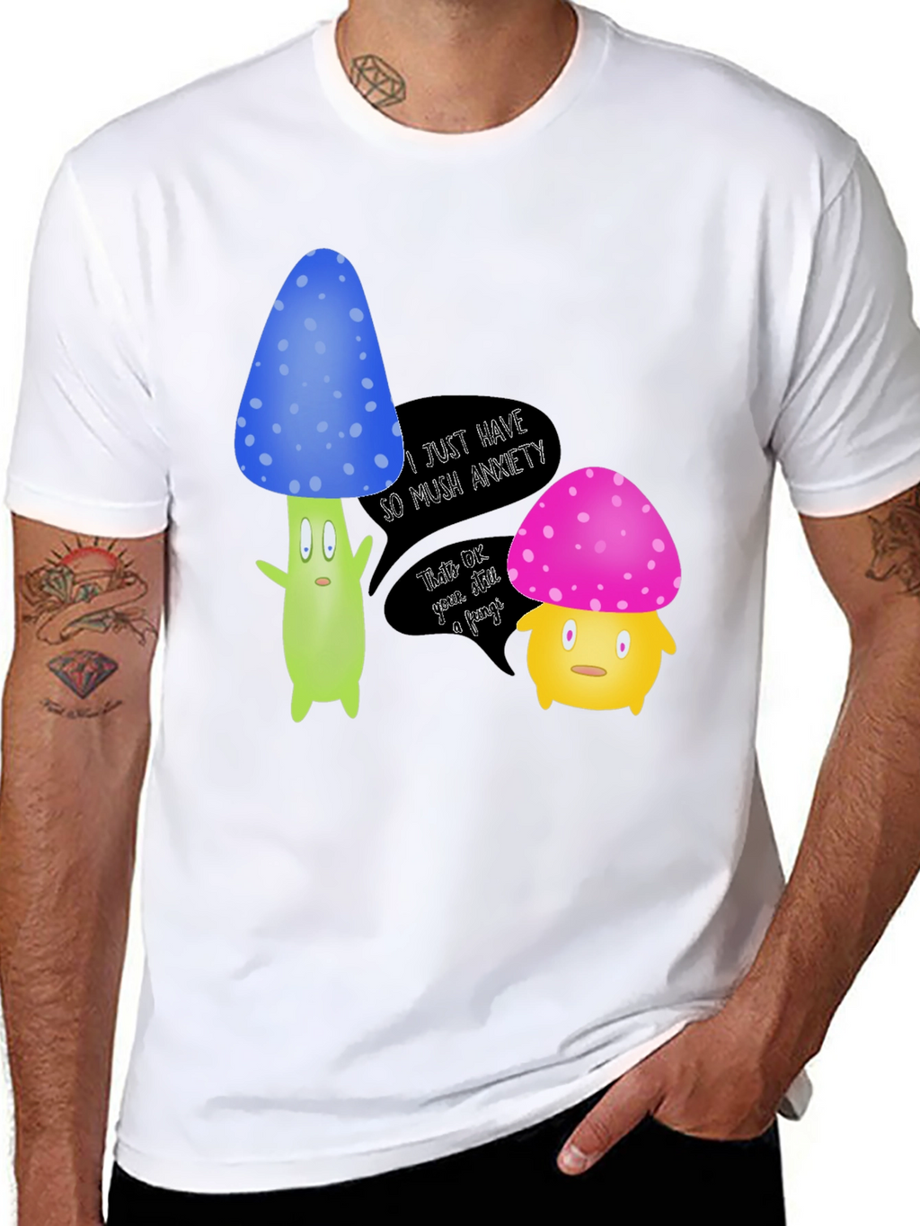 Anxiety Mushroom Graphic Tee