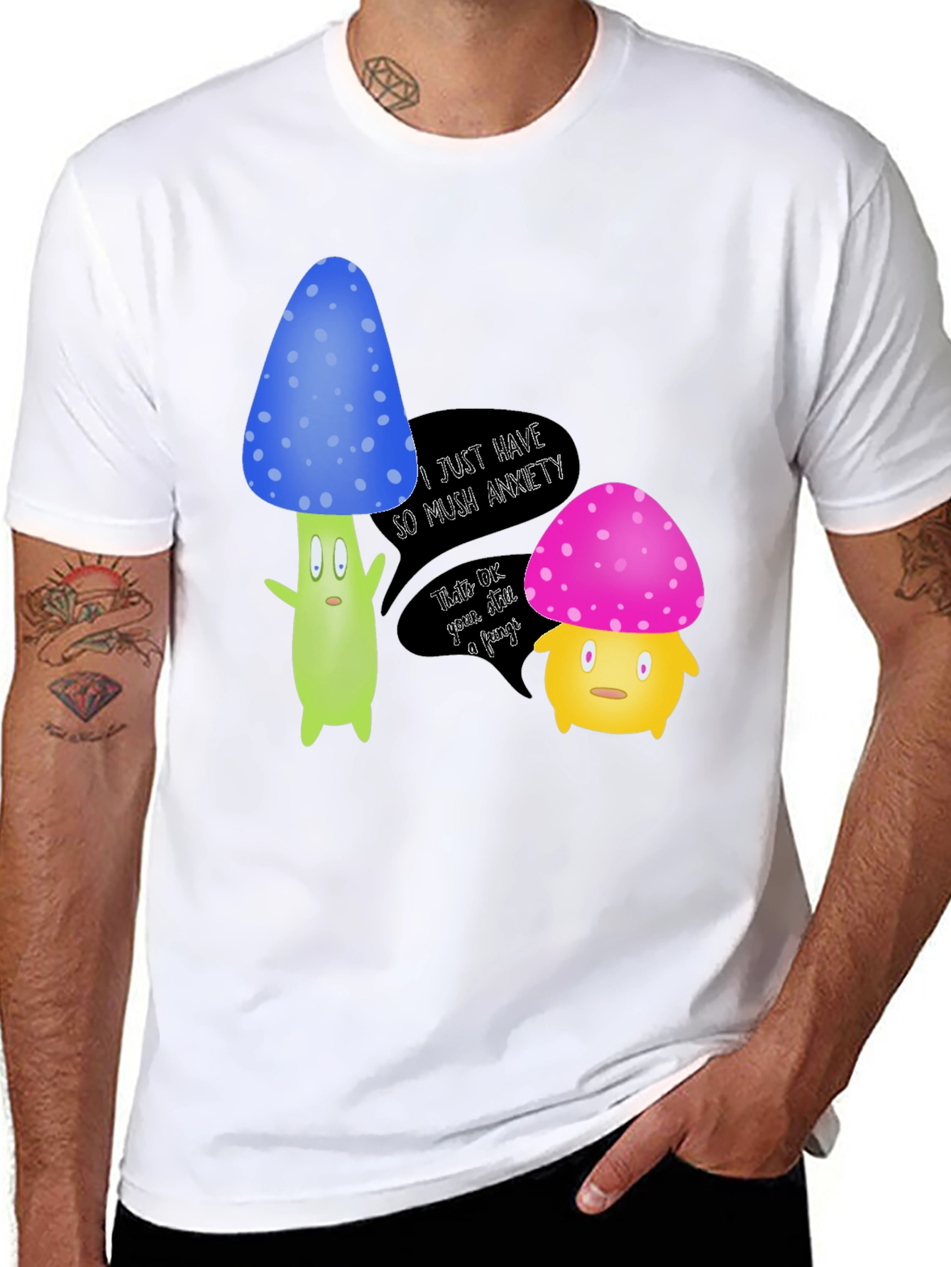 Anxiety Mushroom Graphic Tee