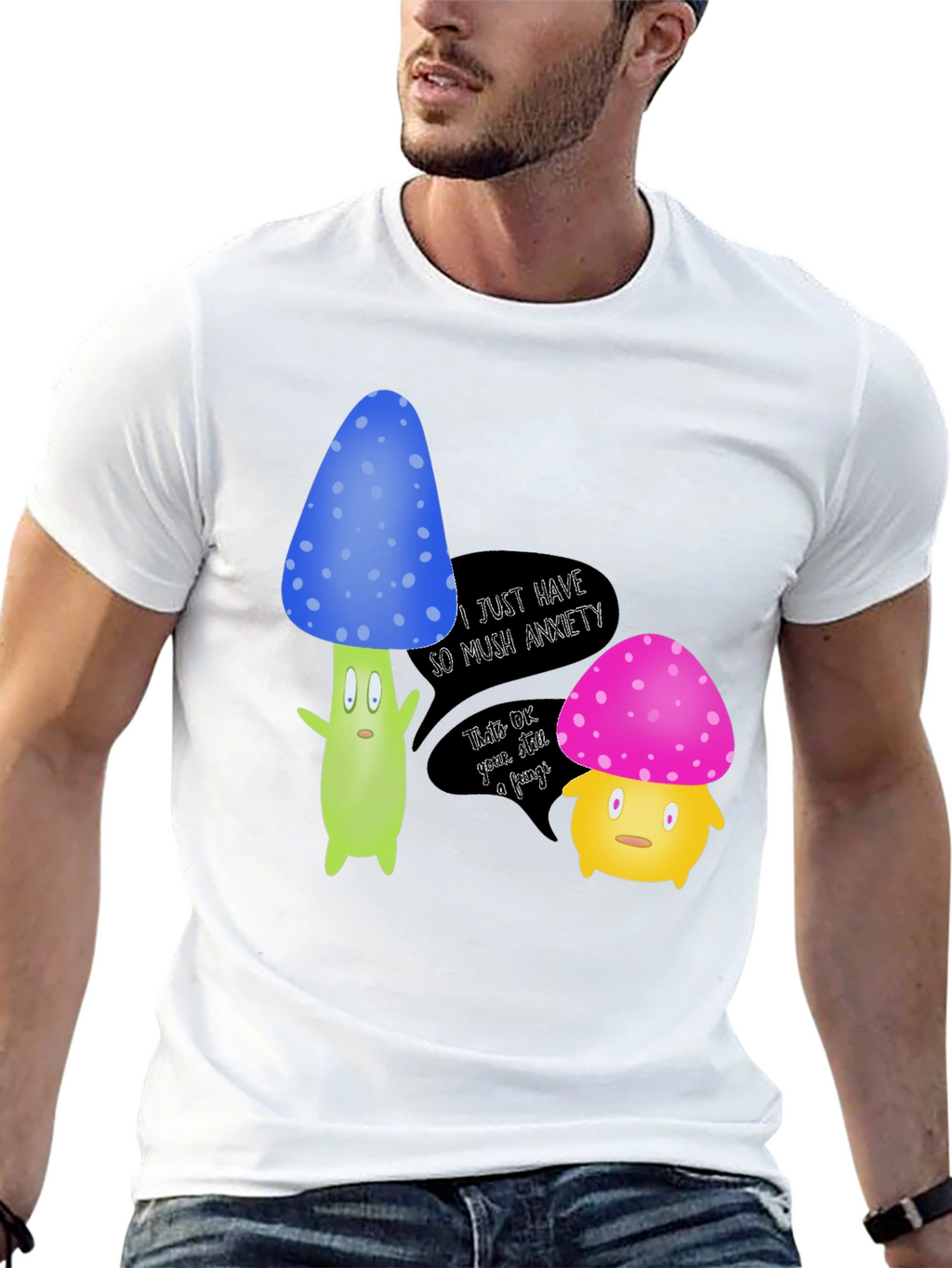 Anxiety Mushroom Graphic Tee