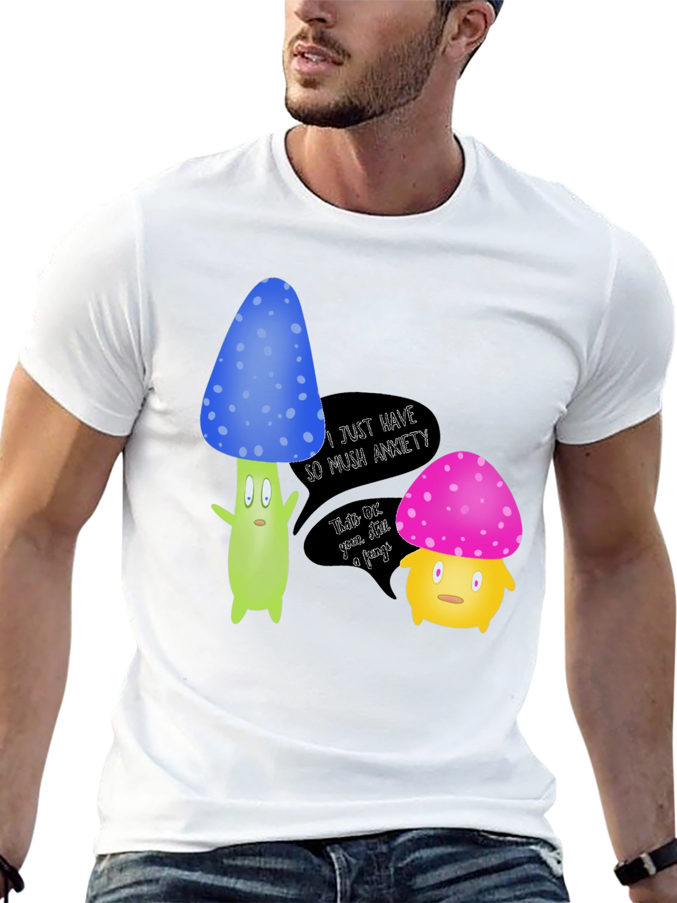 Anxiety Mushroom Graphic Tee