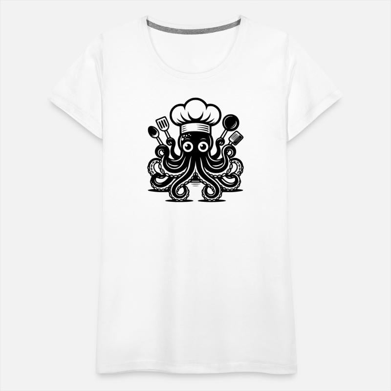Mysterious Kitchen Octopus With Chef's Hat