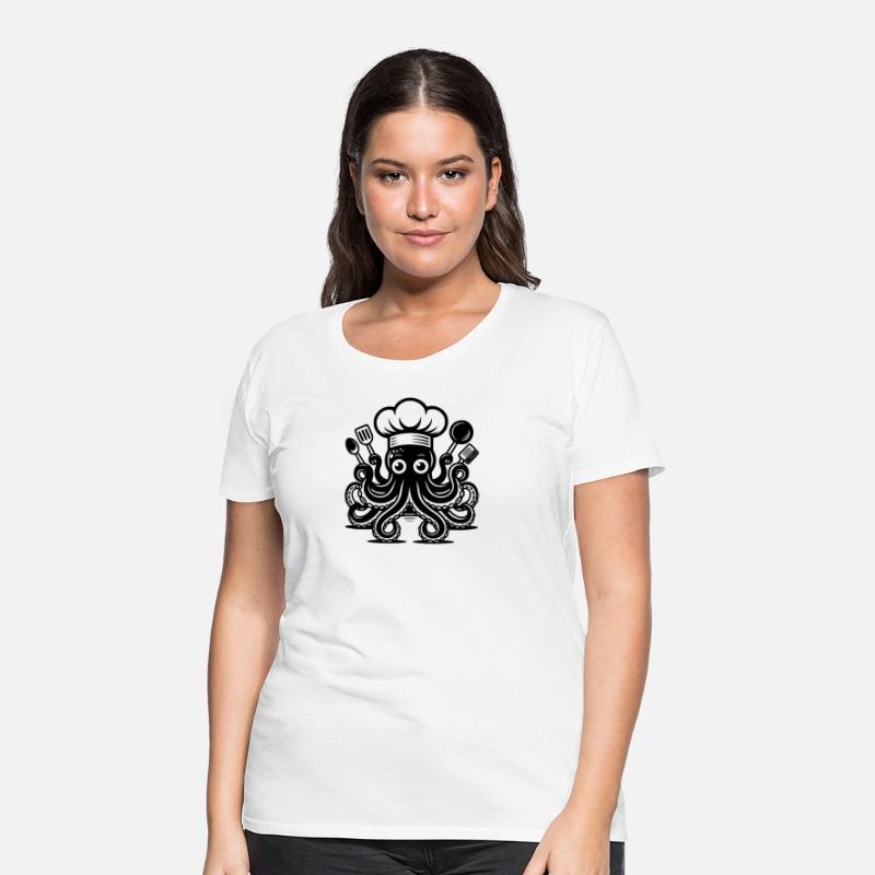 Mysterious Kitchen Octopus With Chef's Hat