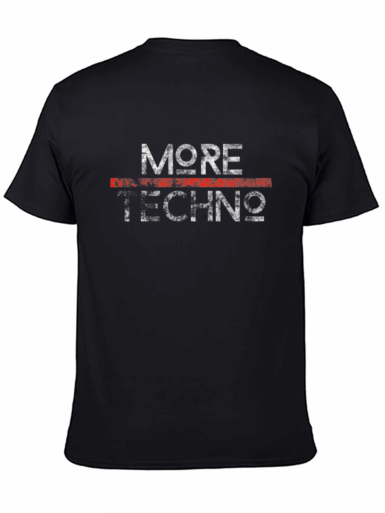 More Techno Black Graphic Tee