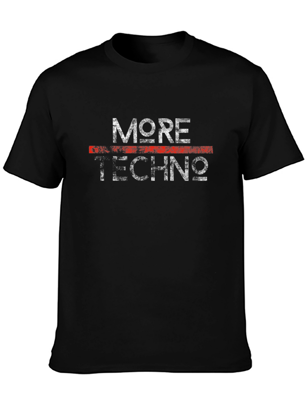 More Techno Black Graphic Tee