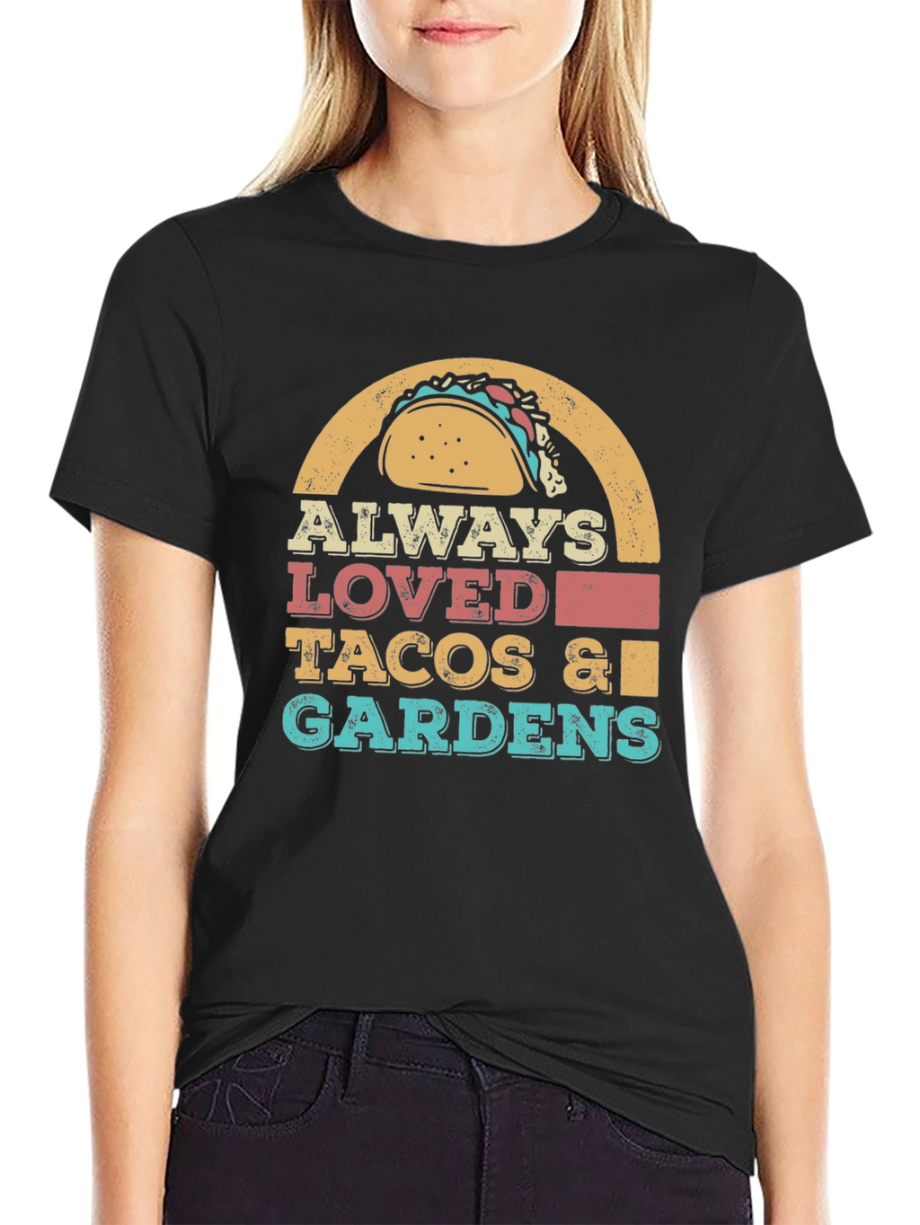 Always Loved Tacos & Gardens Graphic T-Shirt