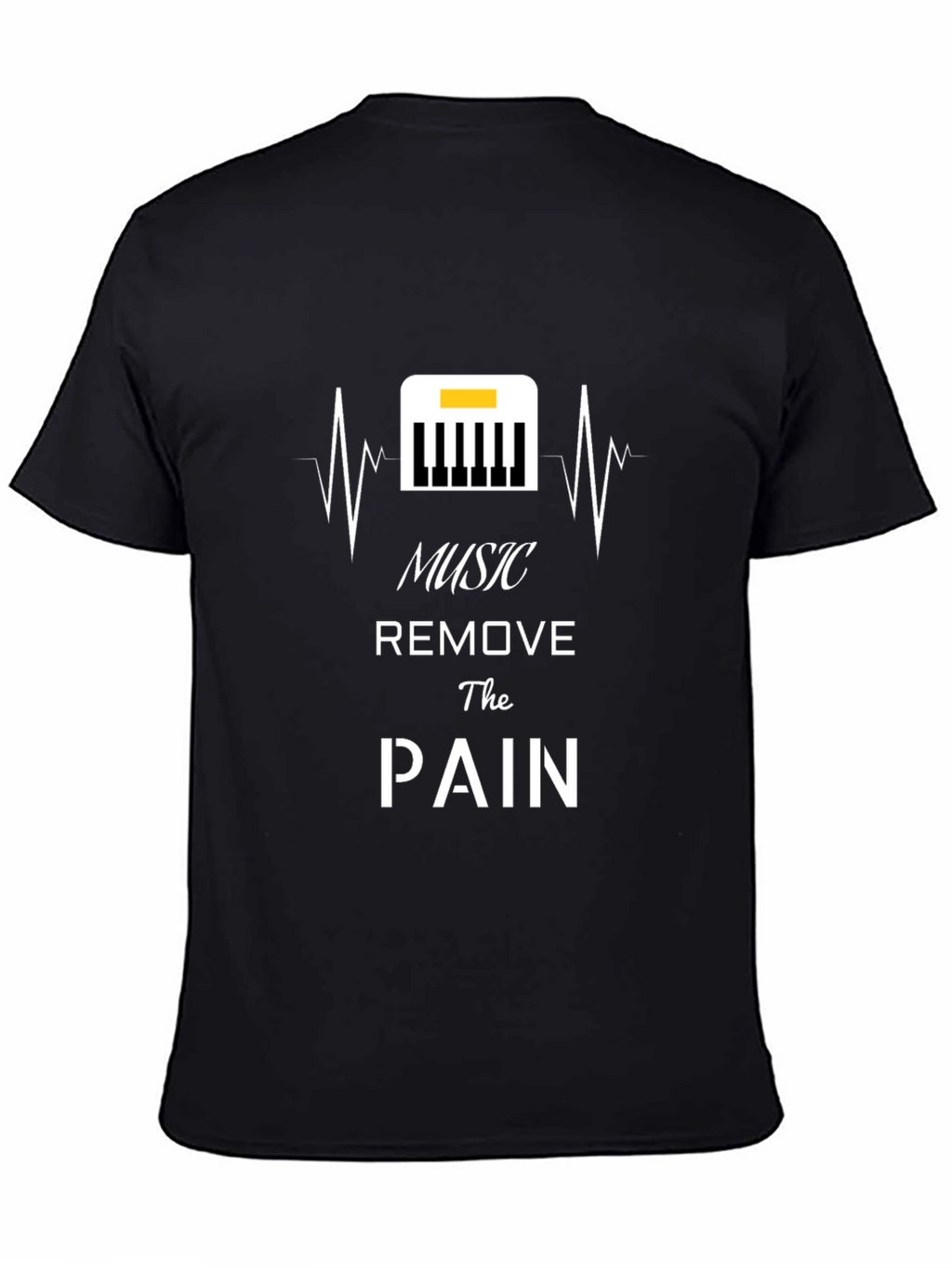Music Removes Pain Black T-Shirt