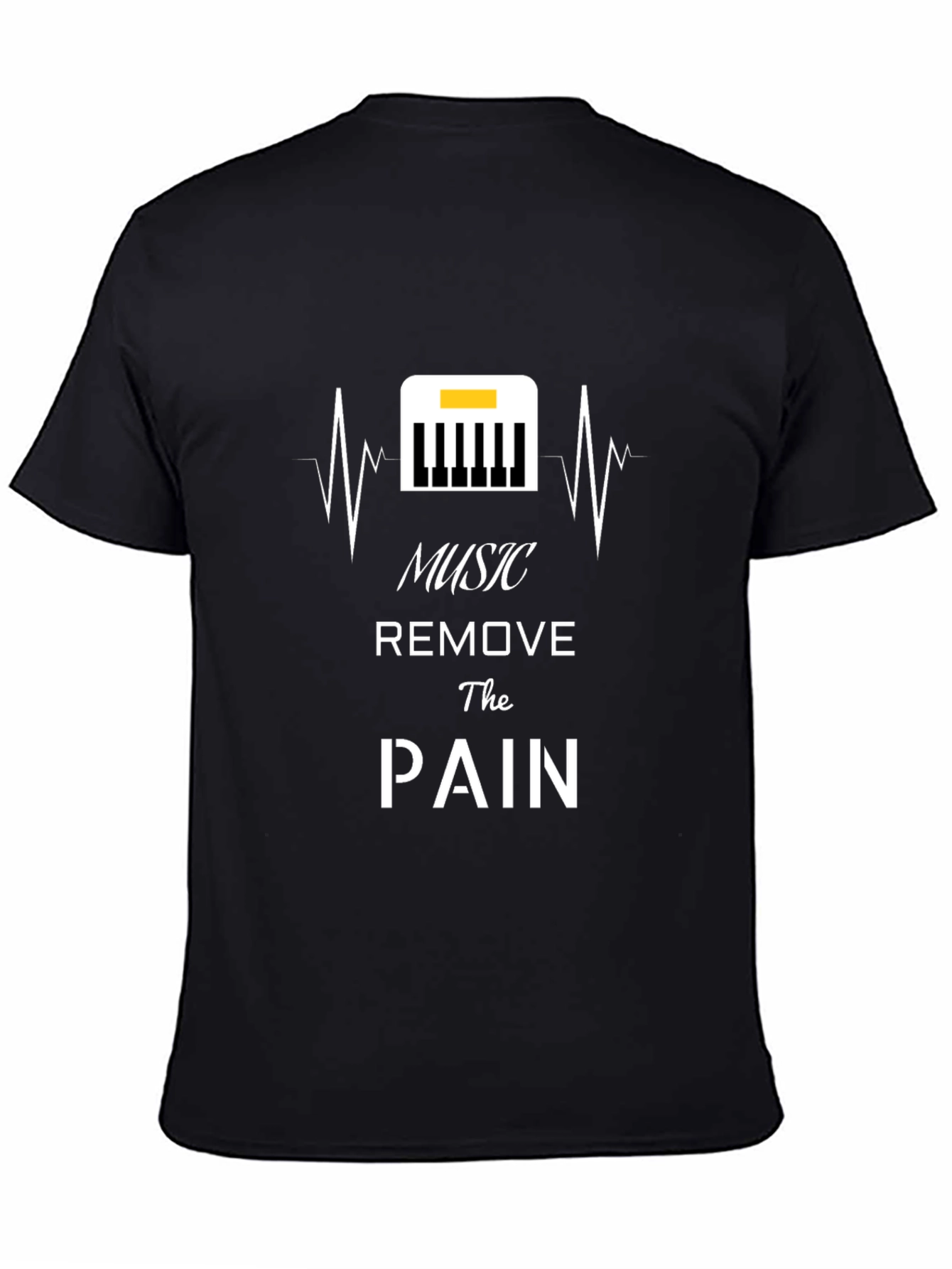 Music Removes Pain Black T-Shirt