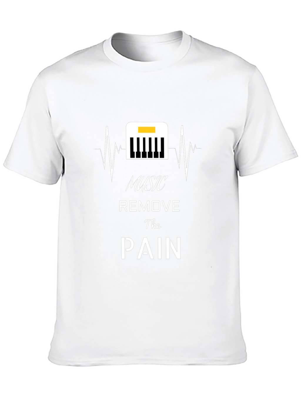 Music Removes Pain Black T-Shirt
