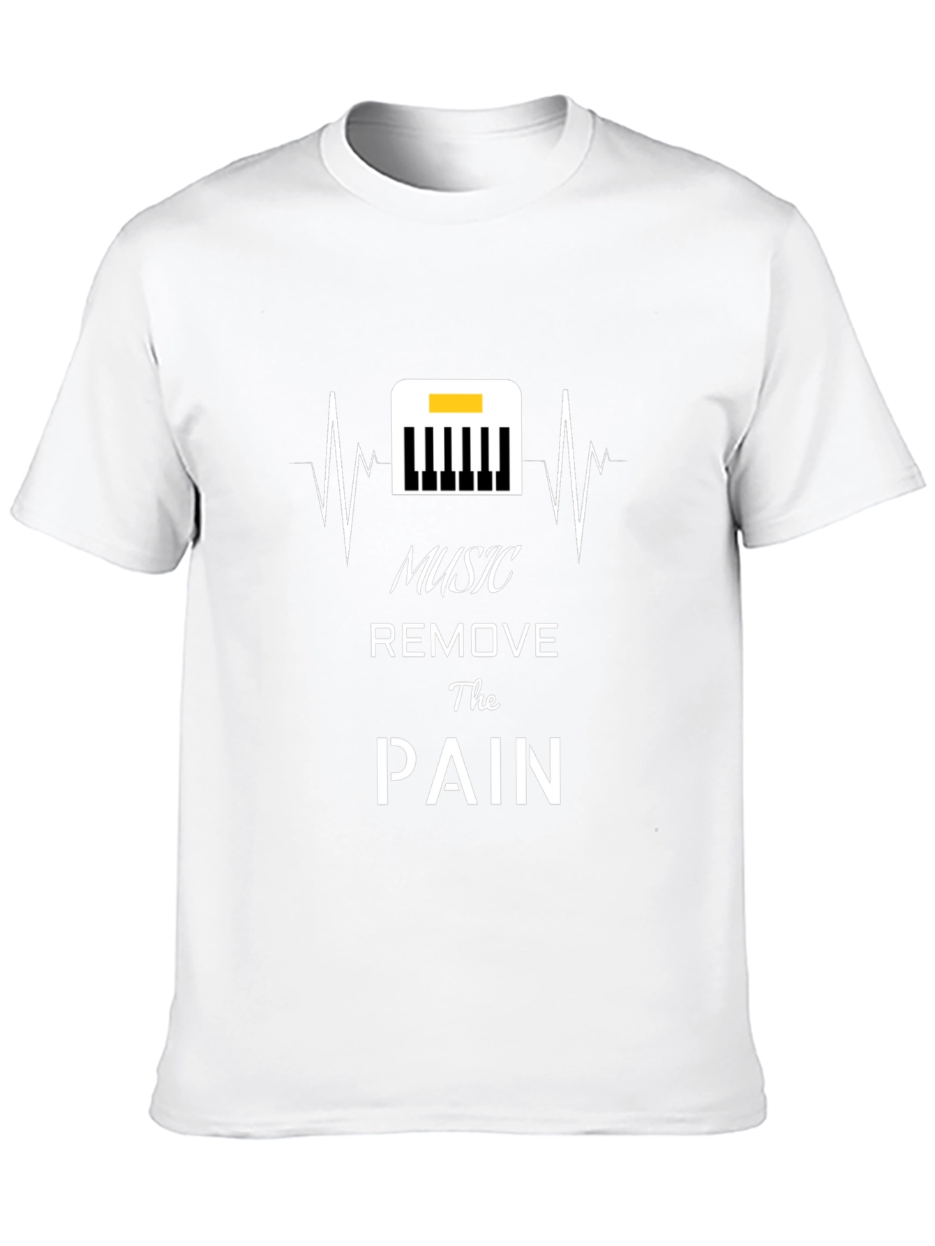 Music Removes Pain Black T-Shirt