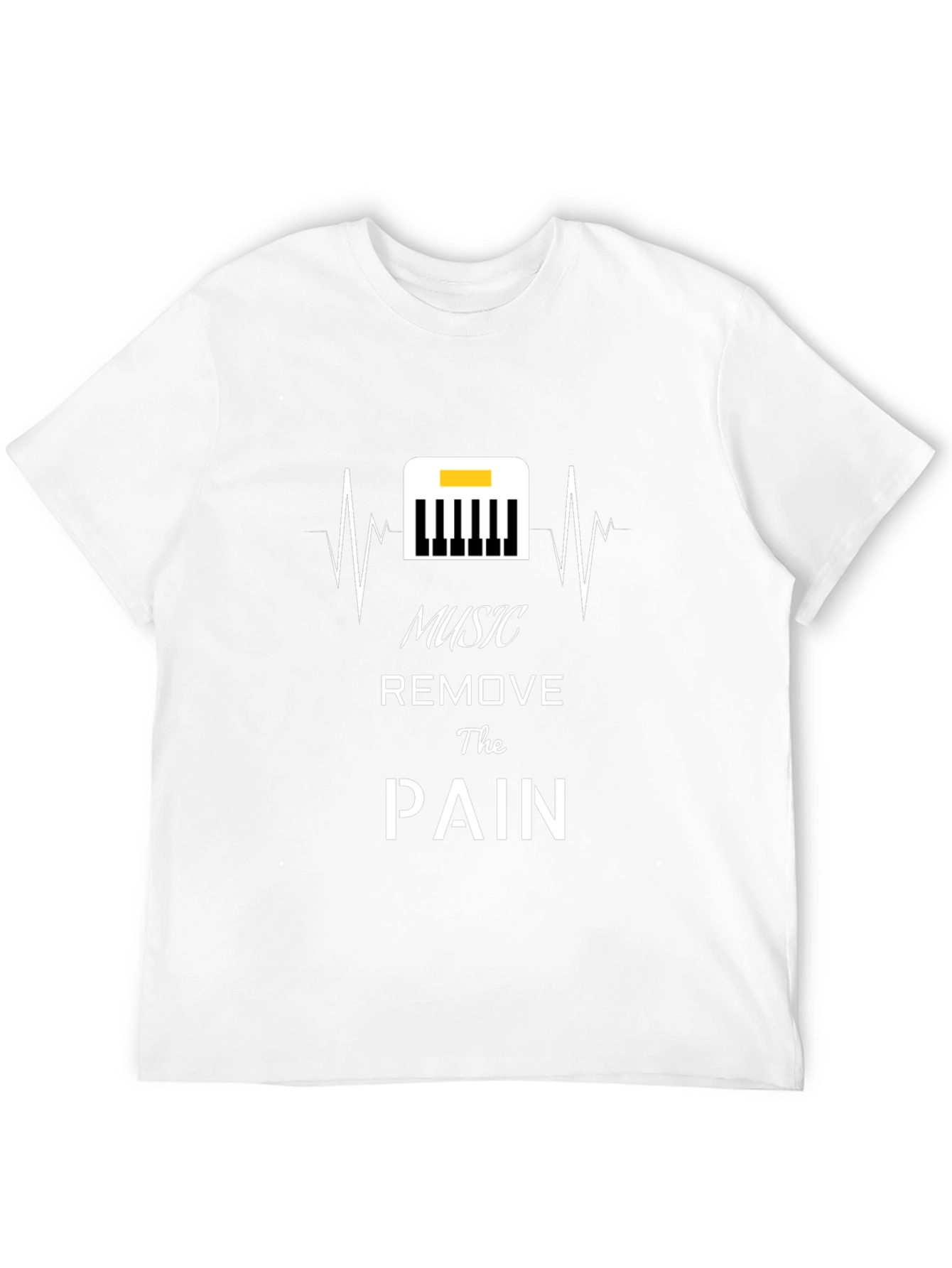 Music Removes Pain Black T-Shirt