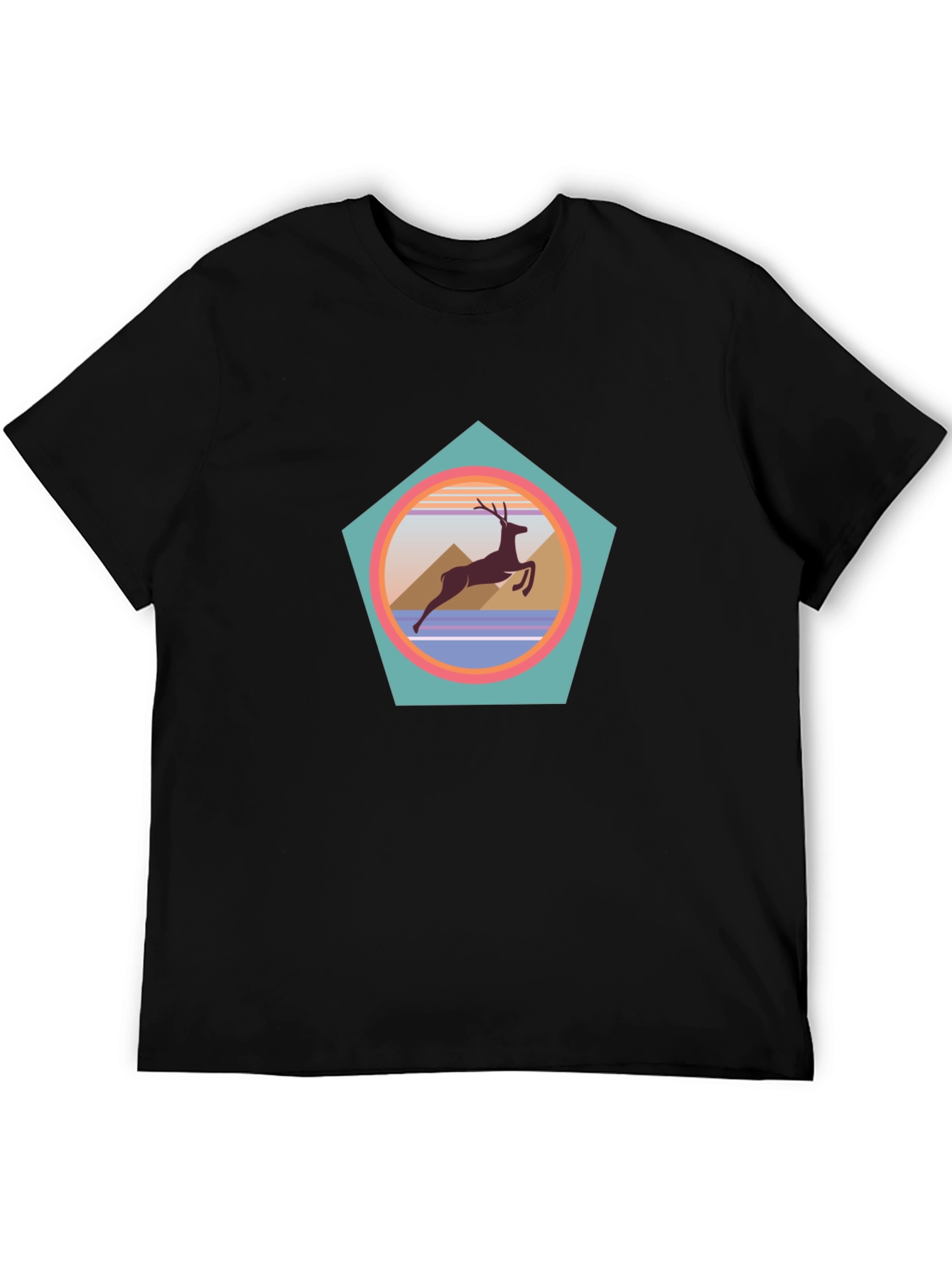 Retro Deer Graphic Tee