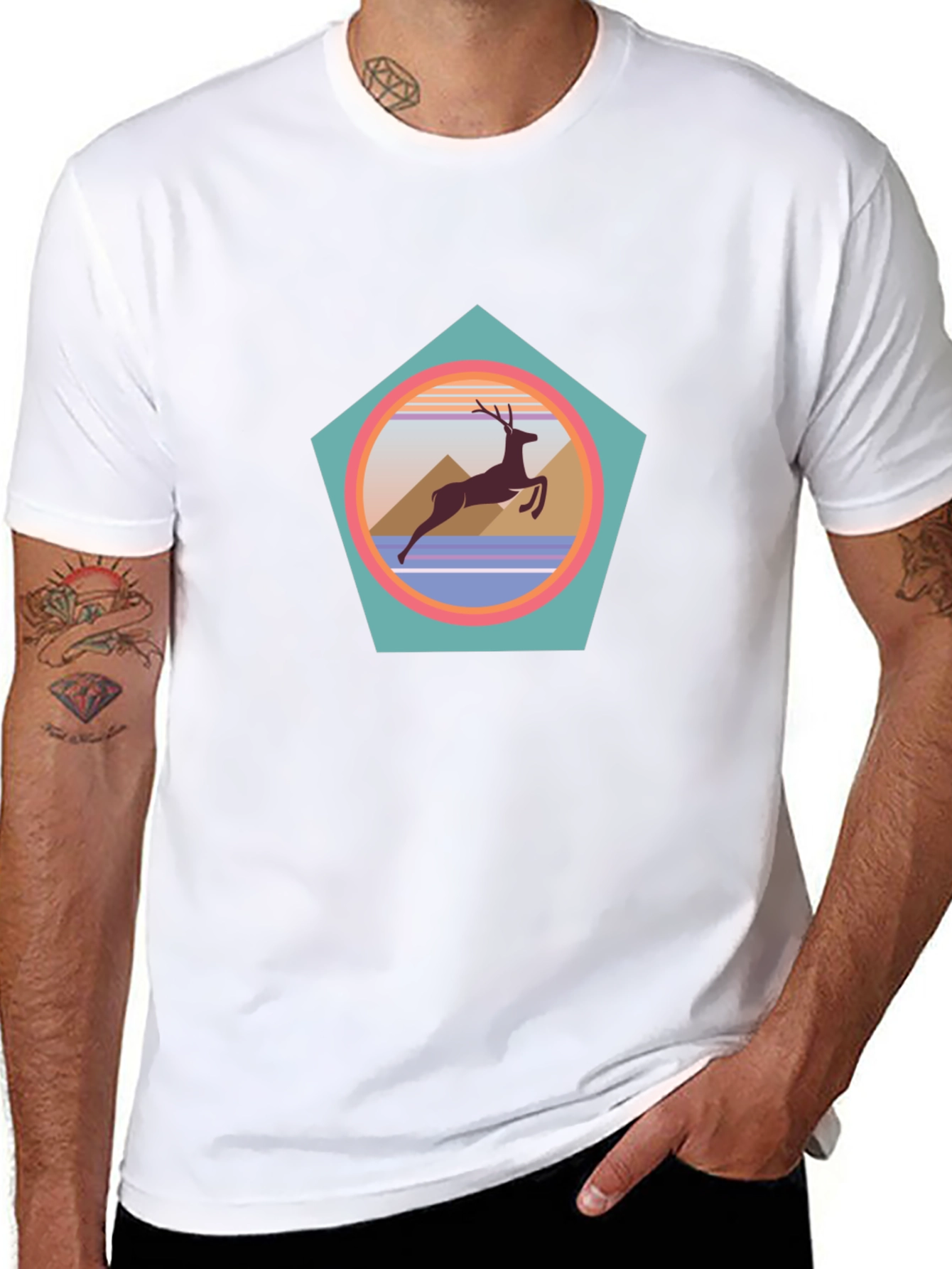 Retro Deer Graphic Tee