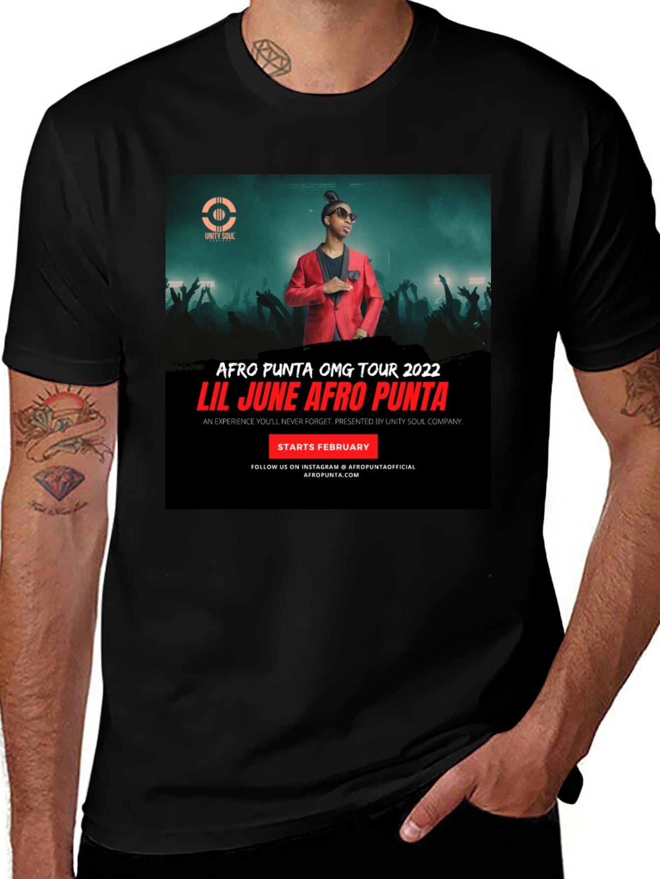 Afro Punta OMG Tour 2022 T-Shirt