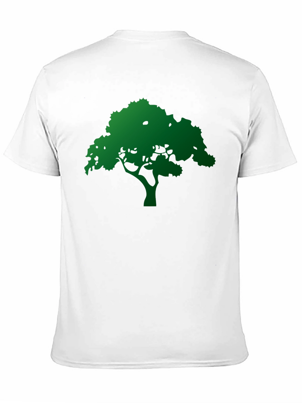 Green Tree Graphic Black T-Shirt