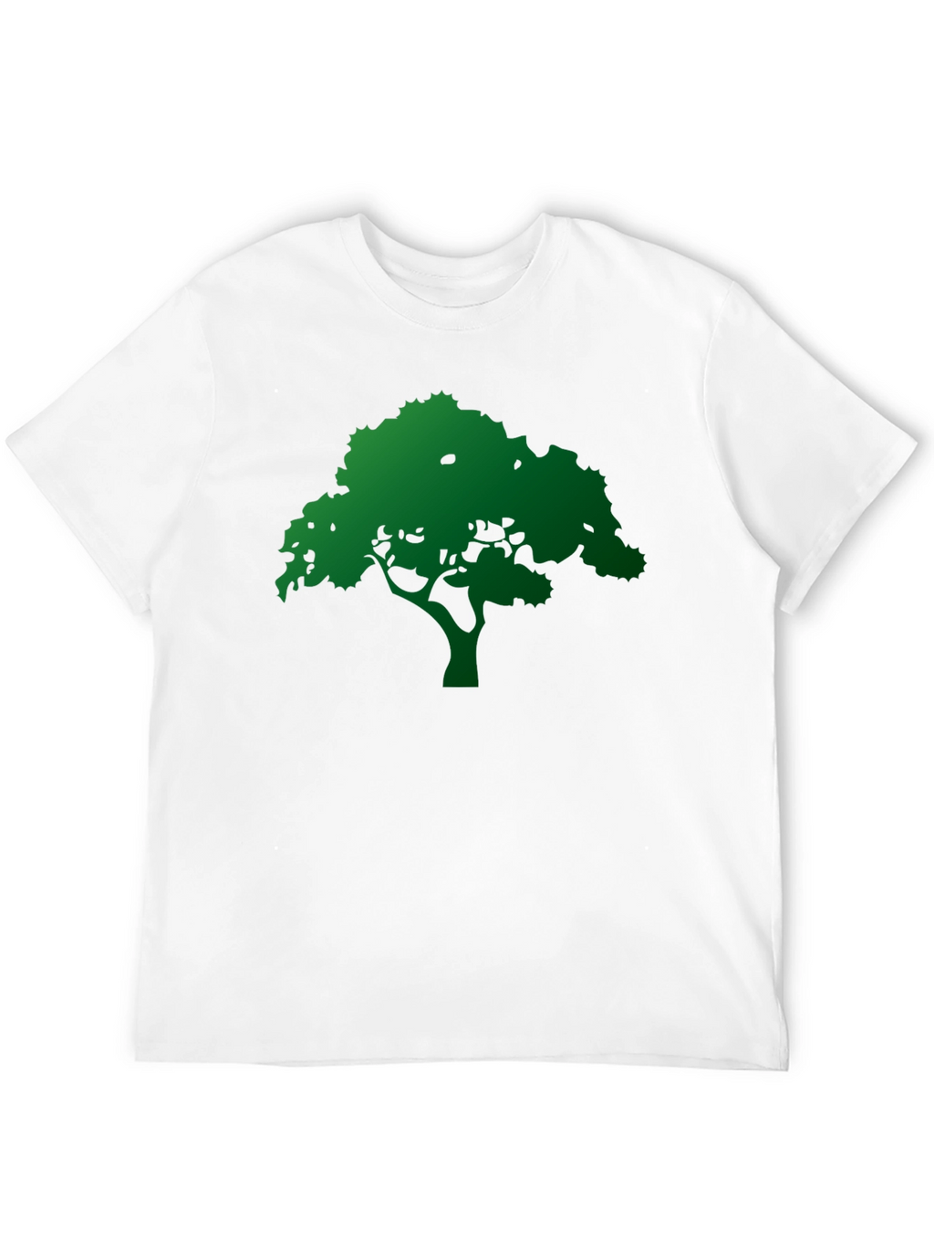 Green Tree Graphic Black T-Shirt
