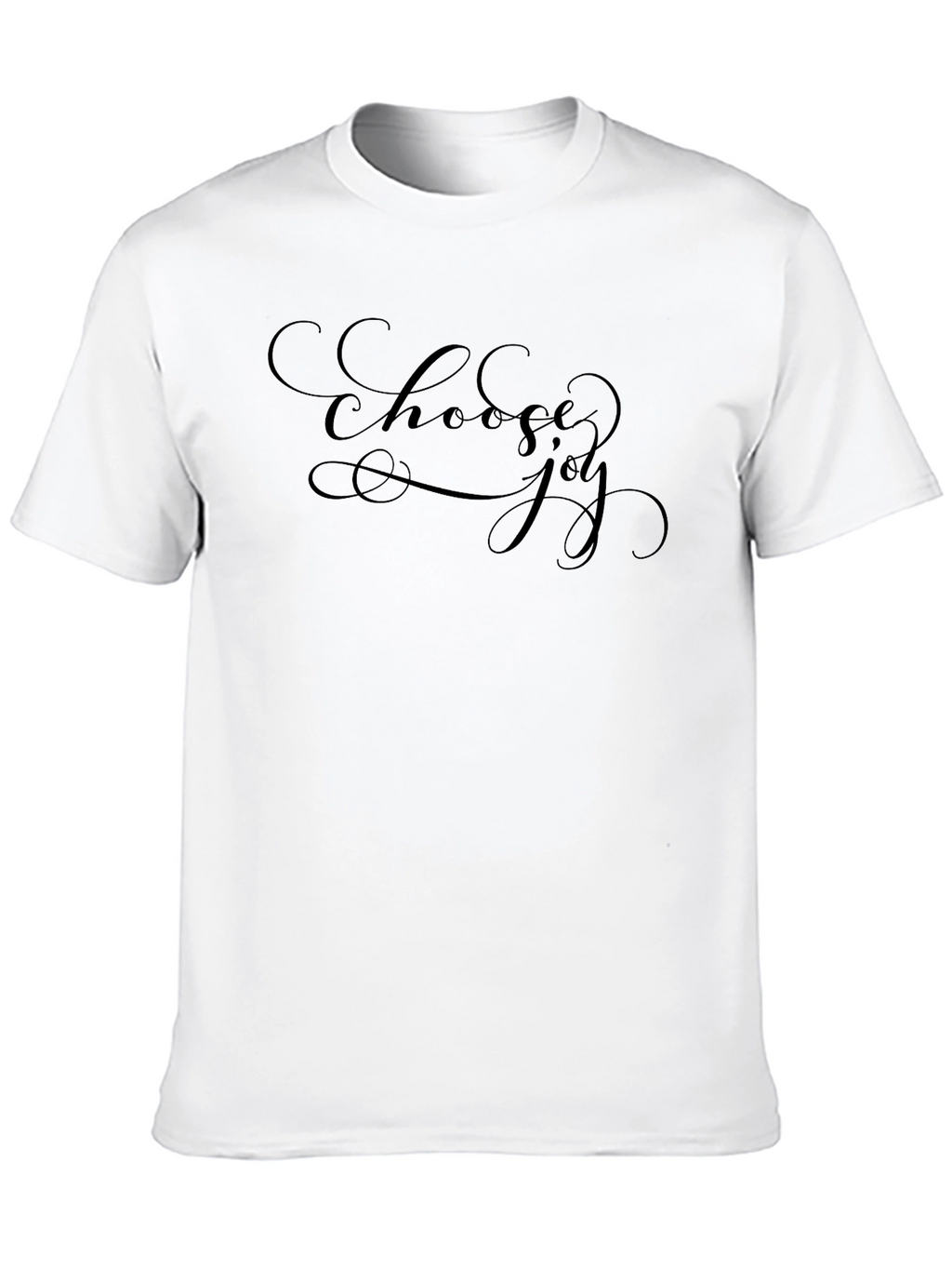 Choose Joy Black T-Shirt - Inspirational Design